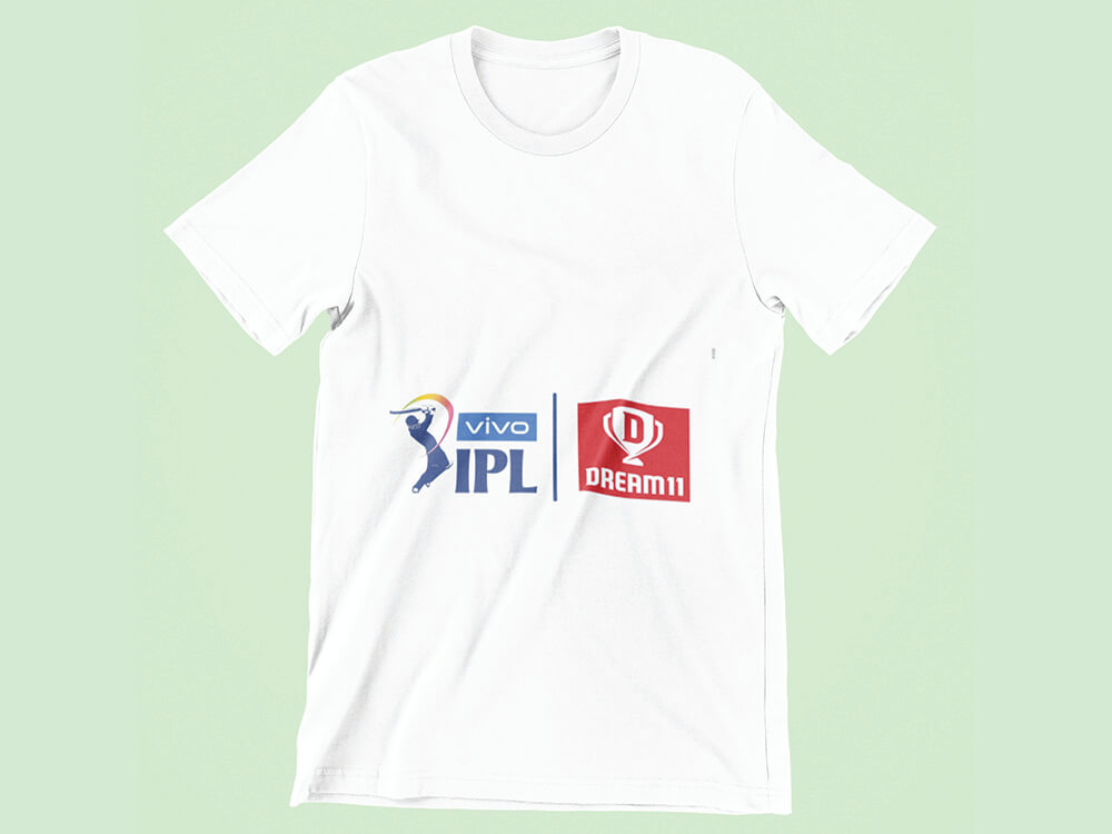 IPL and Dream11 Logo Printed